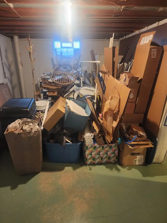 Roll-off dumpster container at job site for 40 Yard Dumpster Rental in North Braddock